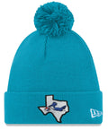 San Antonio Spurs '21 NBA City Edition New Era Teal Alternate Cuffed Knit Hat product image 1, provided for visual reference