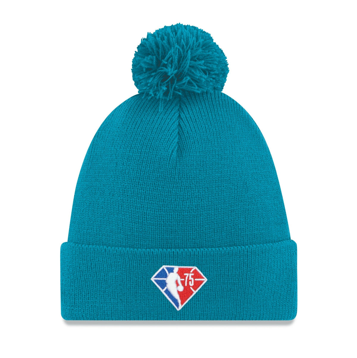 San Antonio Spurs '21 NBA City Edition New Era Teal Alternate Cuffed Knit Hat product image 2, provided for visual reference
