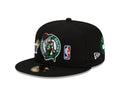 Boston Celtics 17 Time NBA Champions Edition Black New Era 59FIFTY Fitted Hat product image 1, provided for visual reference