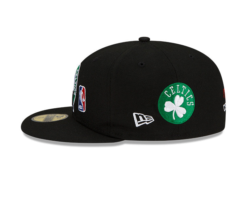 Boston Celtics 17 Time NBA Champions Edition Black New Era 59FIFTY Fitted Hat product image 4, provided for visual reference