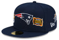 New England Patriots 6 Time Super Bowl Champions Edition Navy New Era 59FIFTY Fitted Hat product image 1, provided for