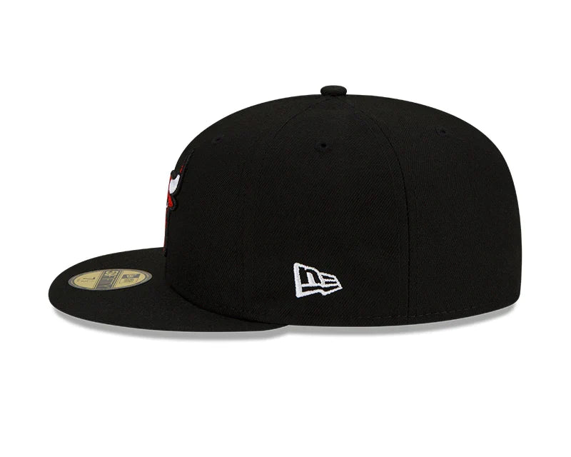 Chicago Bulls New Era Black Windy City Cluster 59FIFTY Fitted Hat product image 5, provided for visual reference and product