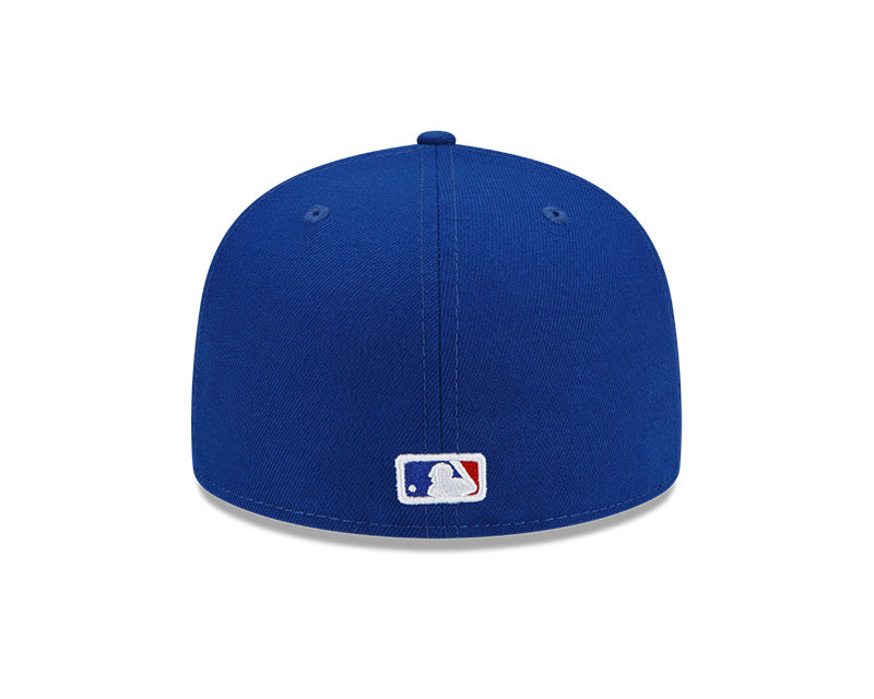 Chicago Cubs New Era Q4 Blue Windy City 59FIFTY Fitted Hat product image 5, provided for visual reference and product detail
