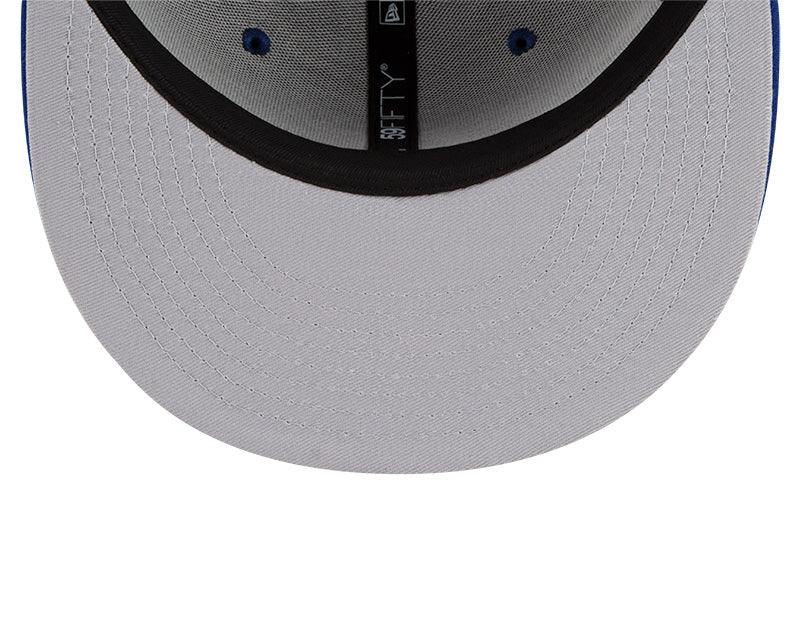 Chicago Cubs New Era Q4 Blue Windy City 59FIFTY Fitted Hat product image 7, provided for visual reference and product detail
