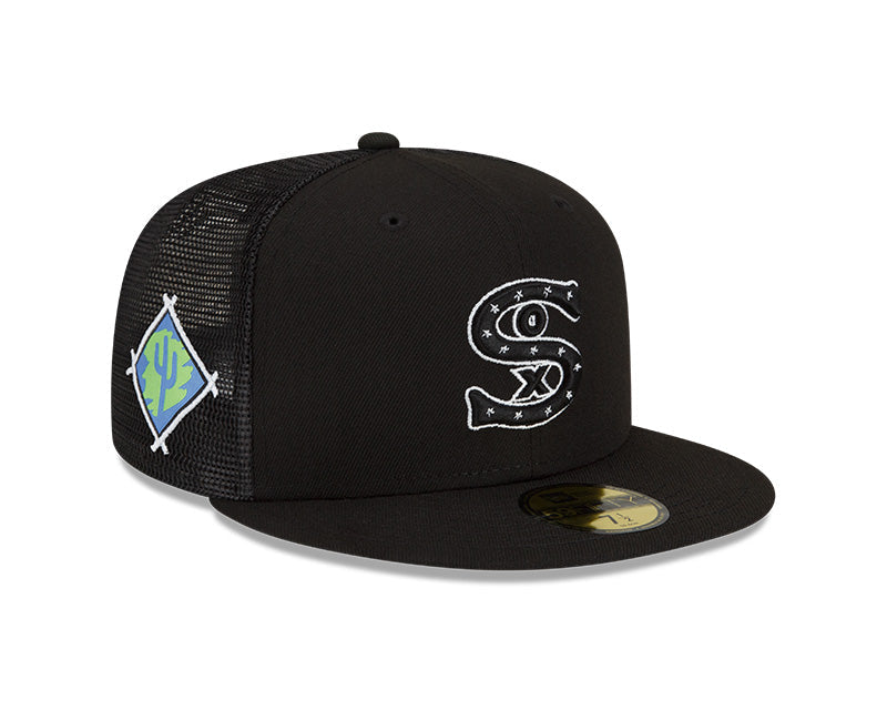Chicago White Sox New Era Black 2022 Spring Training 59FIFTY Fitted Hat product image 1, provided for visual reference and