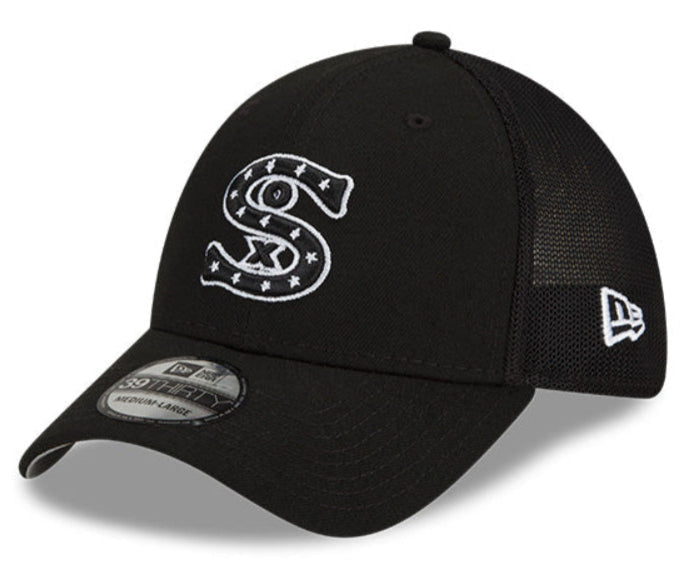 Chicago White Sox New Era Black Batting Practice 39THIRTY Flex-Fit Hat for Men product image 1, provided for visual