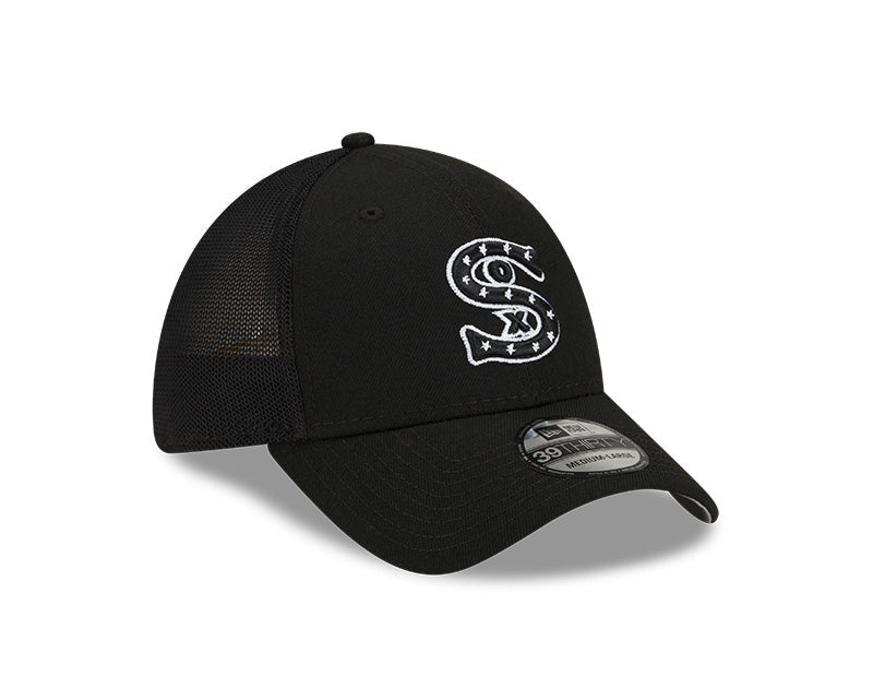 Chicago White Sox New Era Black Batting Practice 39THIRTY Flex-Fit Hat for Men product image 3, provided for visual