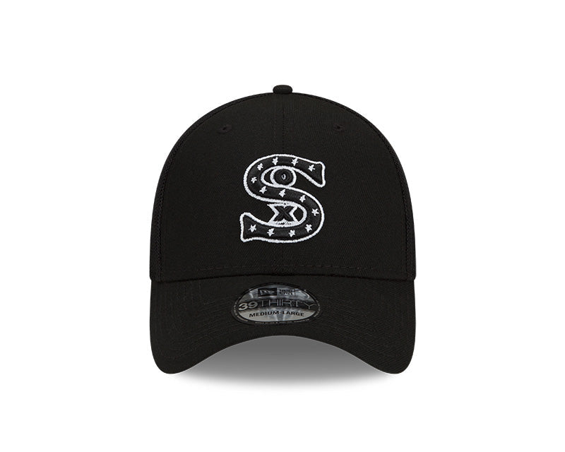 Chicago White Sox New Era Black Batting Practice 39THIRTY Flex-Fit Hat for Men product image 2, provided for visual