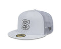 Chicago White Sox New Era White 2022 Batting Practice 59FIFTY Fitted Hat product image 1, provided for visual reference and