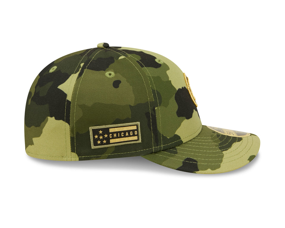 Chicago Cubs New Era Low Profile 2022 MLB Armed Forces Day On-Field 59FIFTY Fitted Hat - Camo product image 4, provided for