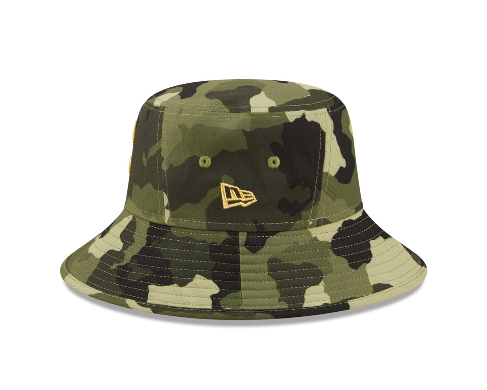 Chicago Cubs Camo 2022 Armed Forces Day Bucket Hat By New Era product image 5, provided for visual reference and product
