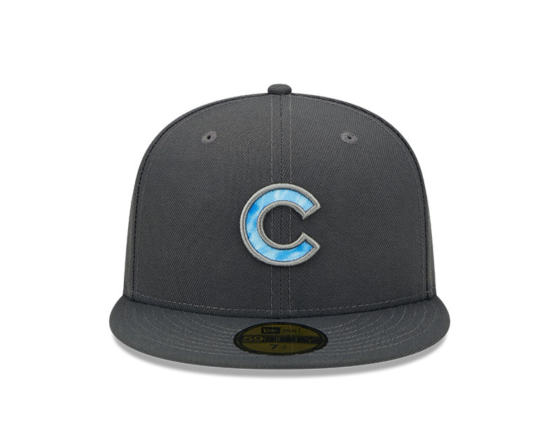Chicago Cubs 2022 Father's Day New Era Graphite/ Blue Authentic Collection 59FIFTY Fitted Hat product image 2, provided for