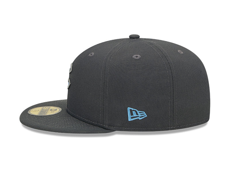 Chicago Cubs 2022 Father's Day New Era Graphite/ Blue Authentic Collection 59FIFTY Fitted Hat product image 4, provided for