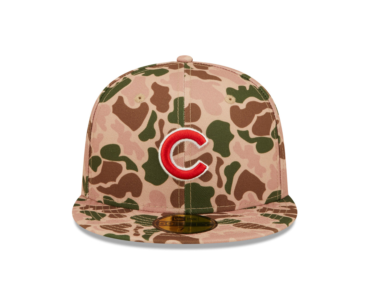 Chicago Cubs New Era 2016 World Series Duck Camo 59FIFTY Fitted Hat product image 2, provided for visual reference and