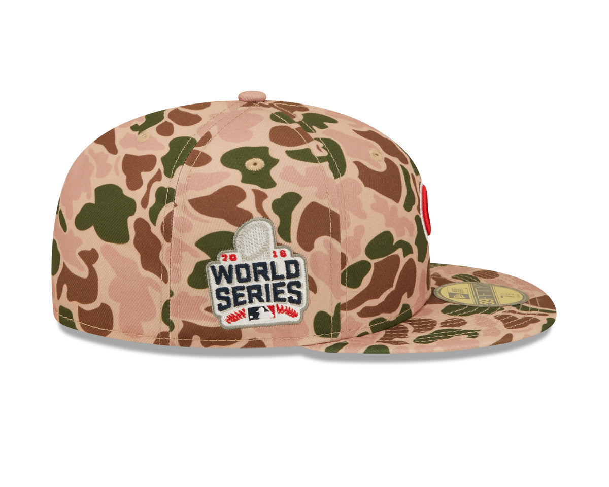 Chicago Cubs New Era 2016 World Series Duck Camo 59FIFTY Fitted Hat product image 4, provided for visual reference and