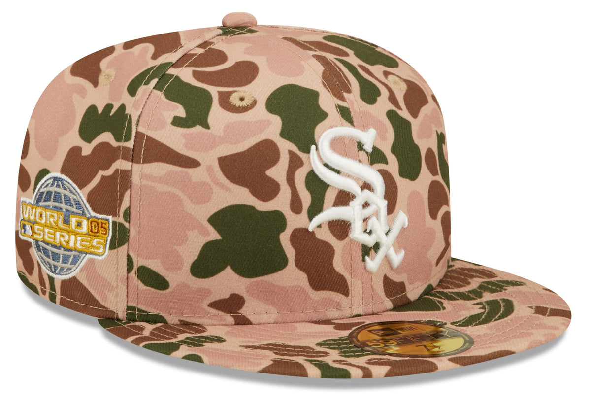 Chicago White Sox New Era 2005 World Series Duck Camo 59FIFTY Fitted Hat product image 1, provided for visual reference and