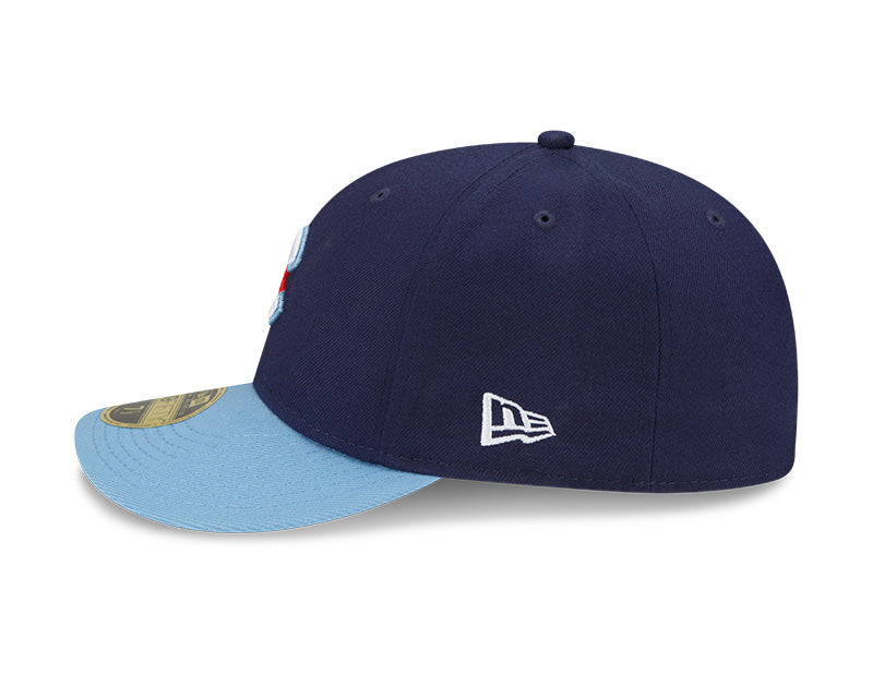 Chicago Cubs New Era Navy/Light Blue City Connect Low Profile 59FIFTY Fitted Hat for Men product image 4, provided for