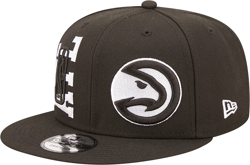 Atlanta Hawks New Era Black 2022 NBA Draft 9FIFTY Snapback Hat product image 1, provided for visual reference and product