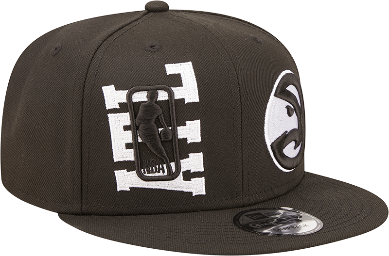 Atlanta Hawks New Era Black 2022 NBA Draft 9FIFTY Snapback Hat product image 3, provided for visual reference and product