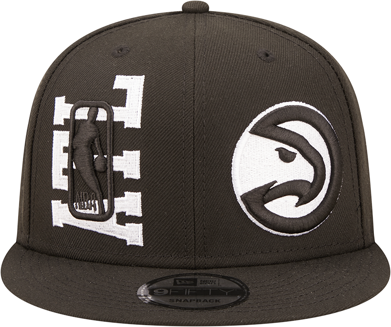Atlanta Hawks New Era Black 2022 NBA Draft 9FIFTY Snapback Hat product image 2, provided for visual reference and product