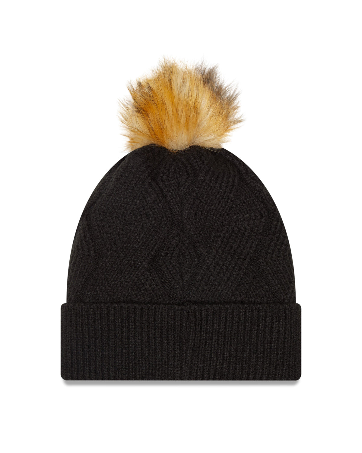 Chicago White Sox New Era Black Snowy Cuffed Knit Hat with Pom for Women product image 2, provided for visual reference and