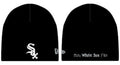 Newborn Chicago White Sox Mini Fan Black Knit Hat By New Era product image 1, provided for visual reference and product