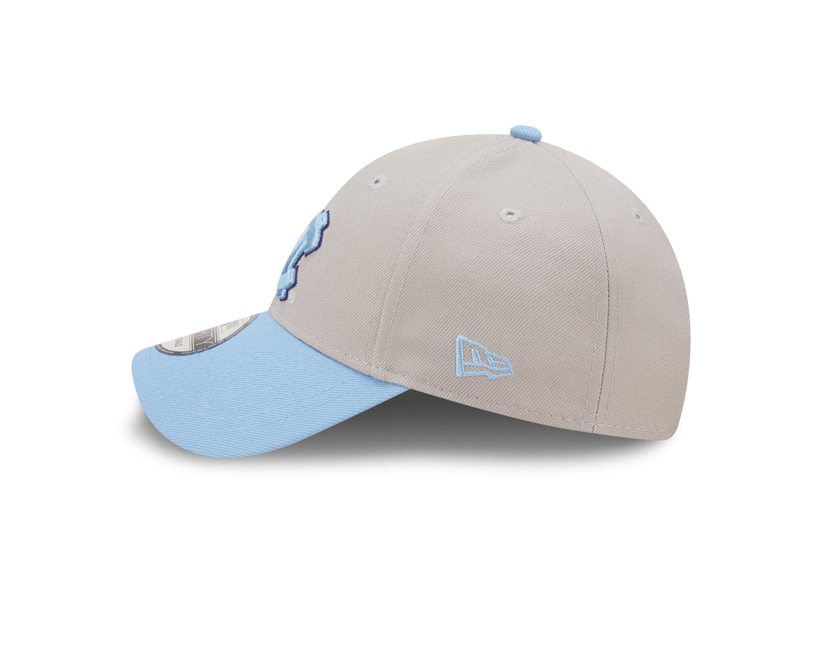 North Carolina Tar Heels 2 Tone Gray/ Sky Blue NCAA New Era The League 9Forty Adjustable Hat product image 5, provided for