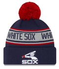 Child Chicago White Sox New Era Junior Cooperstown Collection Repeat Navy Cuffed Pom Knit Hat product image 1, provided for