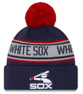 Youth Chicago White Sox New Era Junior Cooperstown Collection Repeat Navy Cuffed Pom Knit Hat product image 1, provided for