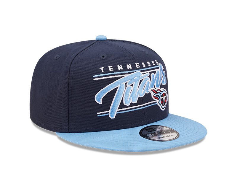 Tennessee Titans New Era Team Script 2 Tone 9FIFTY Snapback Hat product image 3, provided for visual reference and product