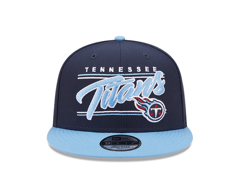 Tennessee Titans New Era Team Script 2 Tone 9FIFTY Snapback Hat product image 2, provided for visual reference and product