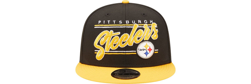 Pittsburgh Steelers New Era Team Script 2 Tone 9FIFTY Snapback Hat product image 2, provided for visual reference and