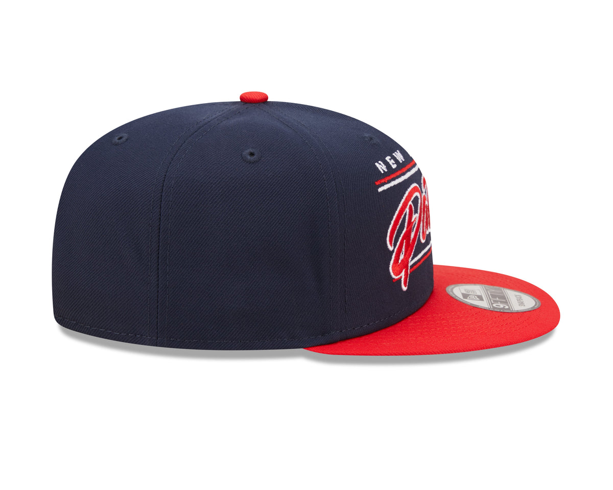 New England Patriots Primary Logo New Era Team Script 2 Tone 9FIFTY Snapback Hat product image 5, provided for visual