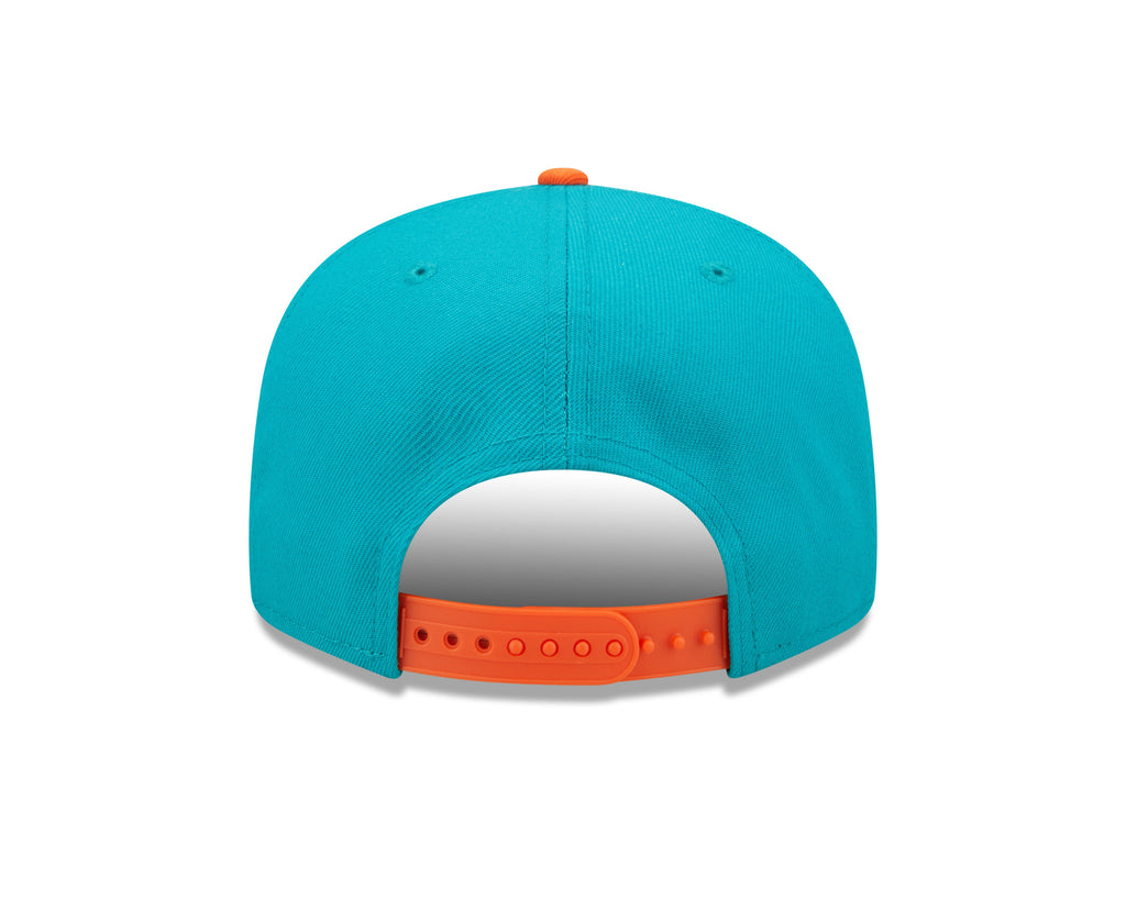 Miami Dolphins New Era Team Script 2 Tone 9FIFTY Snapback Hat product image 5, provided for visual reference and product