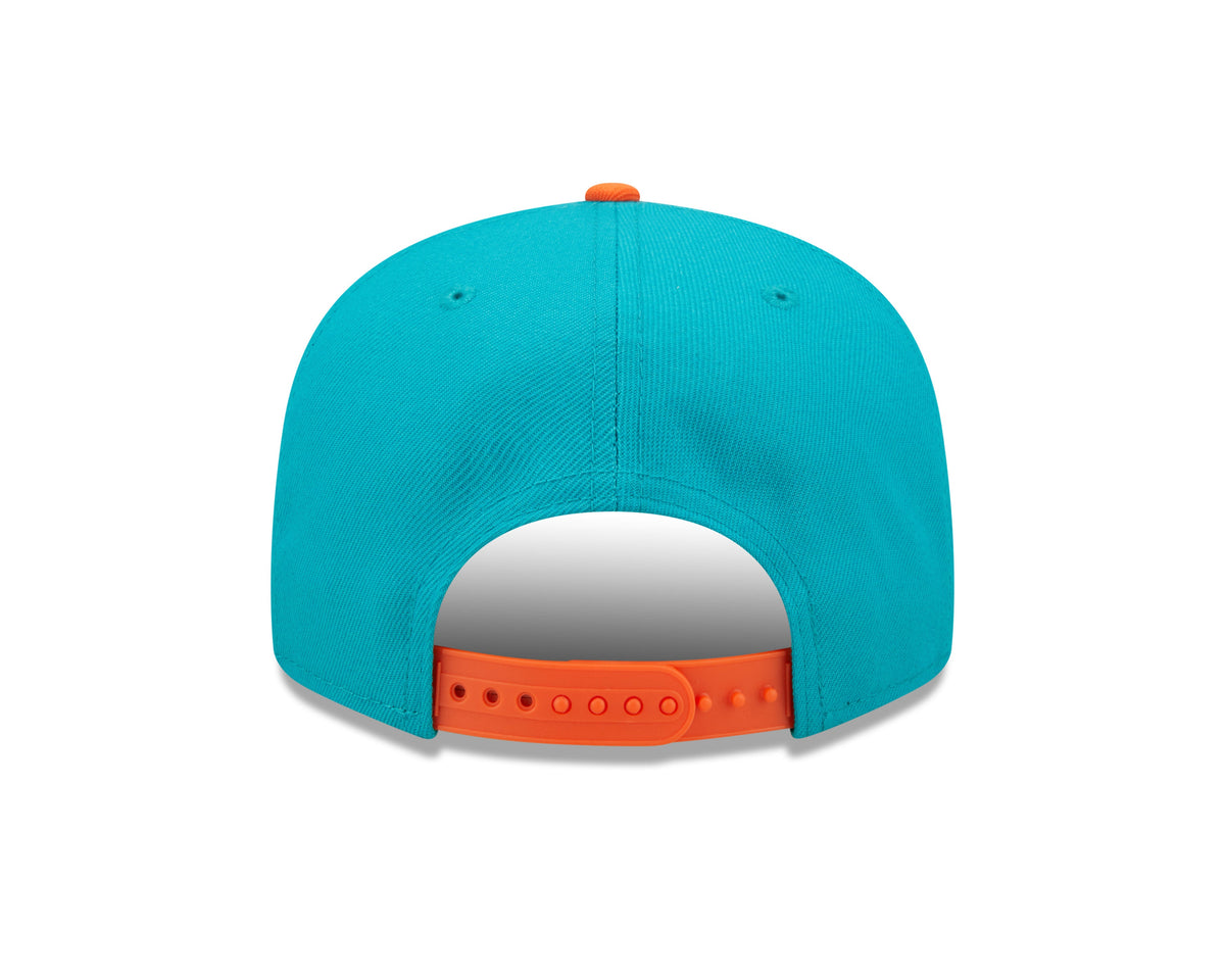 Miami Dolphins New Era Team Script 2 Tone 9FIFTY Snapback Hat product image 5, provided for visual reference and product