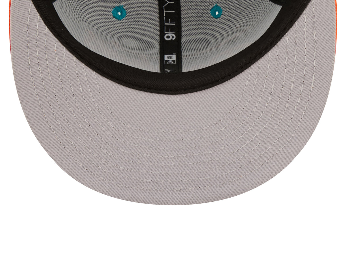 Miami Dolphins New Era Team Script 2 Tone 9FIFTY Snapback Hat product image 7, provided for visual reference and product