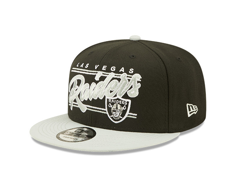 Las Vegas Raiders New Era Team Script 2 Tone 9FIFTY Snapback Hat product image 2, provided for visual reference and product