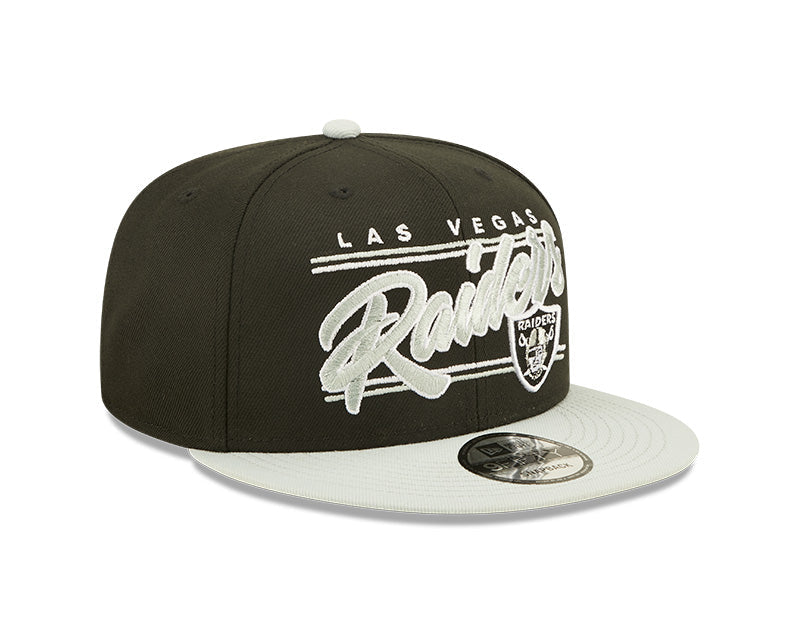 Las Vegas Raiders New Era Team Script 2 Tone 9FIFTY Snapback Hat product image 4, provided for visual reference and product