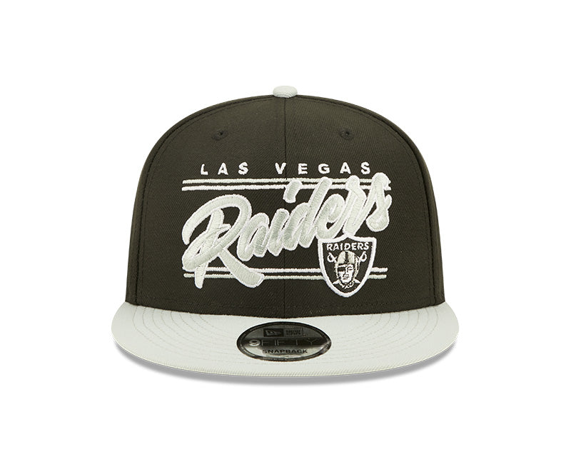Las Vegas Raiders New Era Team Script 2 Tone 9FIFTY Snapback Hat product image 3, provided for visual reference and product