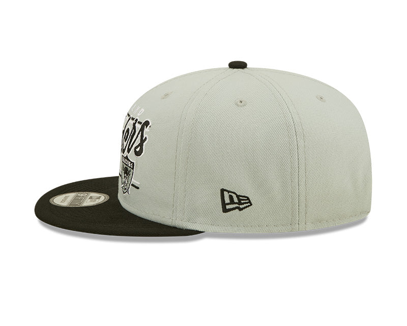Oakland Raiders New Era Team Script 2 Tone 9FIFTY Snapback Hat product image 4, provided for visual reference and product