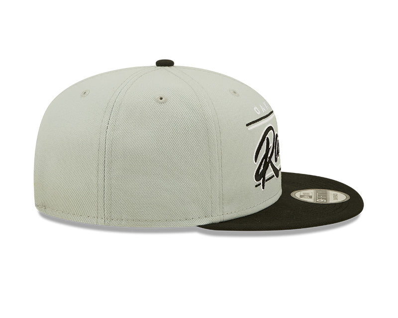 Oakland Raiders New Era Team Script 2 Tone 9FIFTY Snapback Hat product image 5, provided for visual reference and product