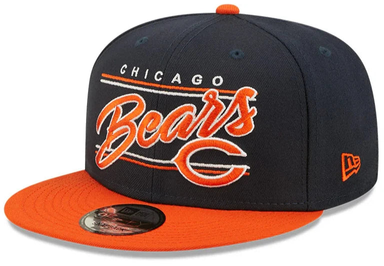 Chicago Bears Primary Logo New Era Team Script 2 Tone 9FIFTY Snapback Hat product image 1, provided for visual reference and