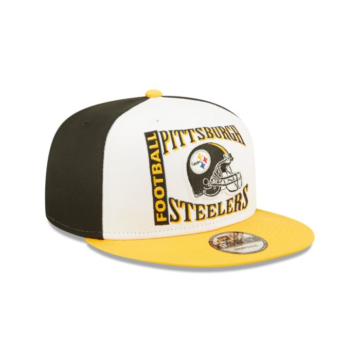 Pittsburgh Steelers Retro Sport 3 Tone New Era 9FIFTY Snapback Hat product image 8, provided for visual reference and