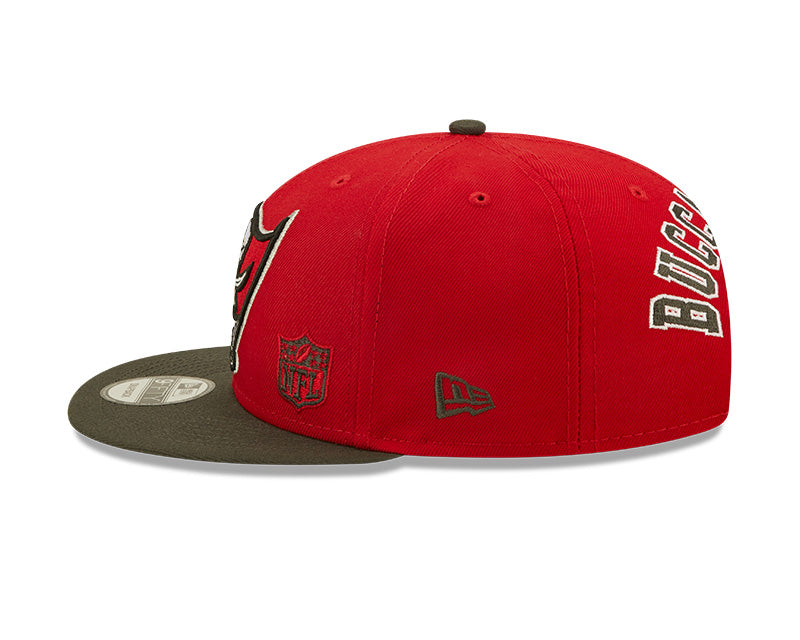 Tampa Bay Buccaneers New Era 2 Tone League Flawless 9FIFTY Snapback Hat product image 4, provided for visual reference and