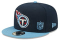 Tennessee Titans New Era 2 Tone League Flawless 9FIFTY Snapback Hat product image 1, provided for visual reference and