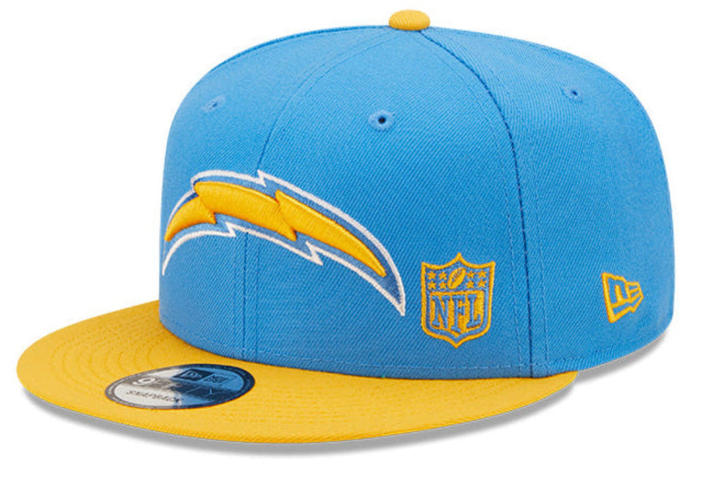 Los Angeles Chargers New Era 2 Tone League Flawless 9FIFTY Snapback Hat product image 1, provided for visual reference and