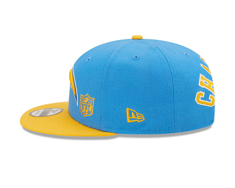Los Angeles Chargers New Era 2 Tone League Flawless 9FIFTY Snapback Hat product image 6, provided for visual reference and
