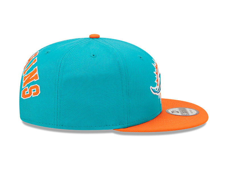 Miami Dolphins New Era 2 Tone League Flawless 9FIFTY Snapback Hat product image 5, provided for visual reference and product
