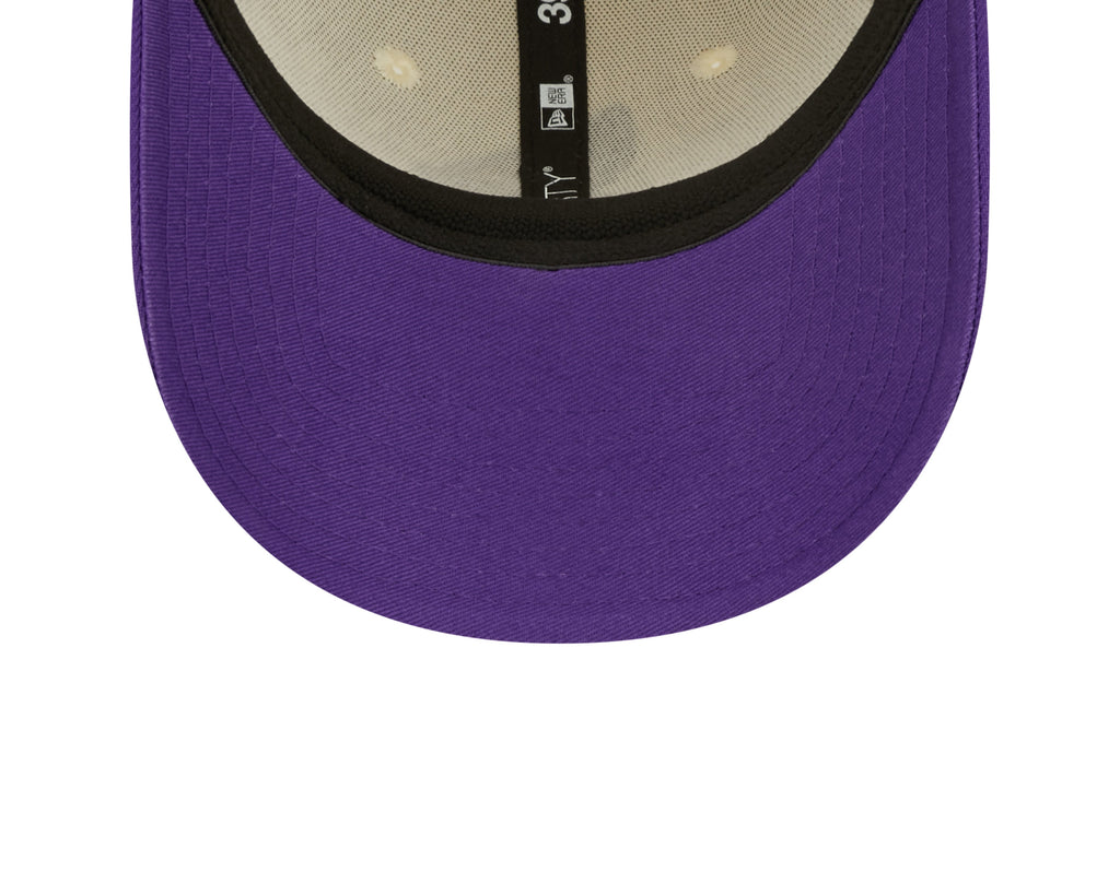 Minnesota Vikings New Era Cream/Purple 2022 Sideline 39THIRTY Flex Hat for Men product image 8, provided for visual