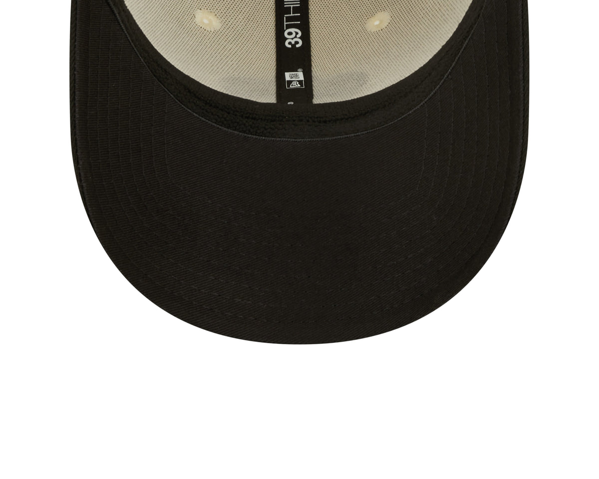 New Orleans Saints New Era Cream/Black 2022 Sideline 39THIRTY Flex Hat for Men product image 8, provided for visual